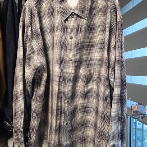 [1] Ancellm ombre check shirt brown