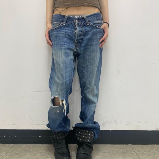 (HOLLISTER)2000s Y2K Vintage Washed Loos