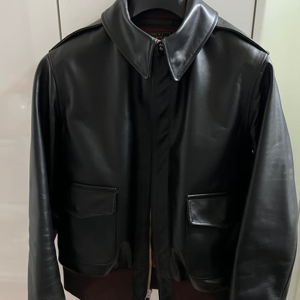 아카펠라클로딩 Lot.431 Type A-2자켓 스티어하이드 차심가죽