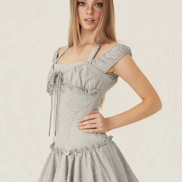 쓰리타임즈 ann halter dress 앤 홀터 드레스 xs