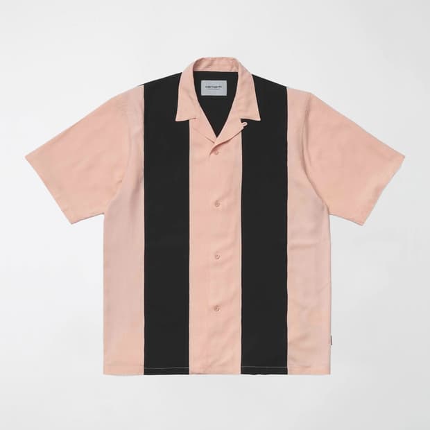 [M] 칼하트WIP 레인셔츠 반팔셔츠 파우더리 블랙