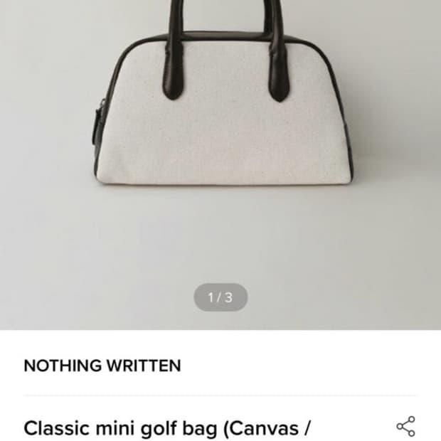 낫띵리튼 골프백 미니 캔버스 브라운