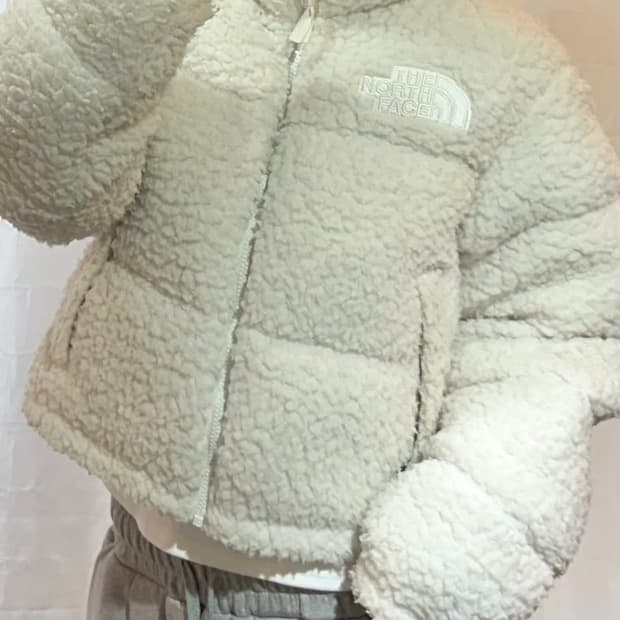 노스페이스 여성용 쉐르파 눕시 뽀글이 패딩