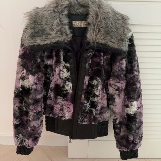 배디 BADEE FAUX FUR JACKET [PURPLE]