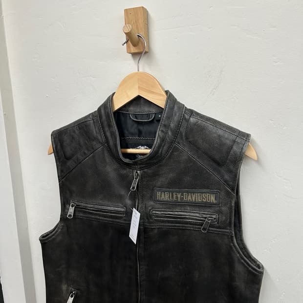 15994 - 할리데이비슨 패싱링크 레더 조끼
