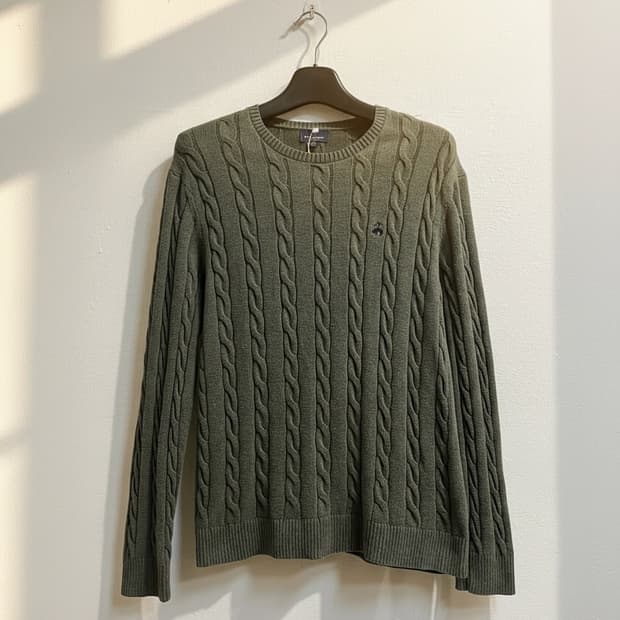 브룩스 브라더스 케이블 니트