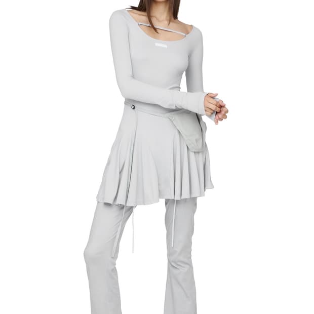 오호스 i:e Fluid Longsleeve dress