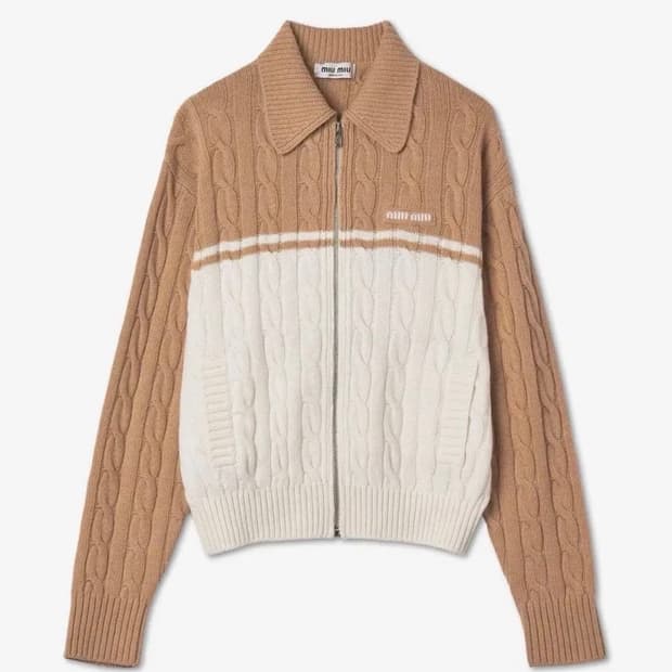 미우미우 캐시미어 집업 가디건 구매합니다