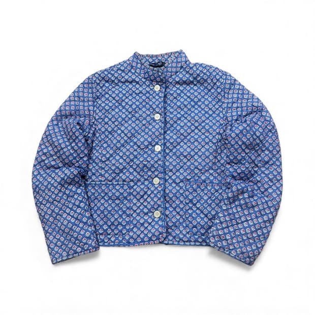 랄프로렌 네이비 플라워 퀼팅 자켓 