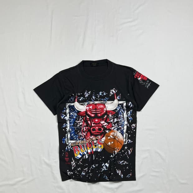 90‘s 92년도 nba 시카고불스팀 백보드 반팔티셔츠