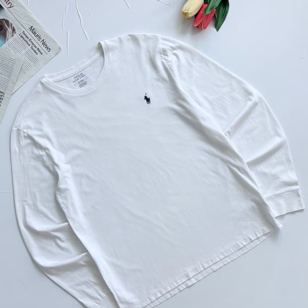 Polo 폴로랄프로렌 화이트 슬리브