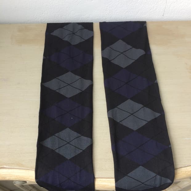 argyle pattern stocking