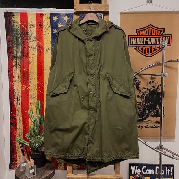 50s 오리지널 미군 M-51 피쉬테일 개파카 야상 외피 N 000