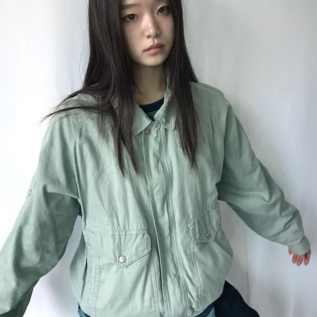 민트 포켓 자켓 