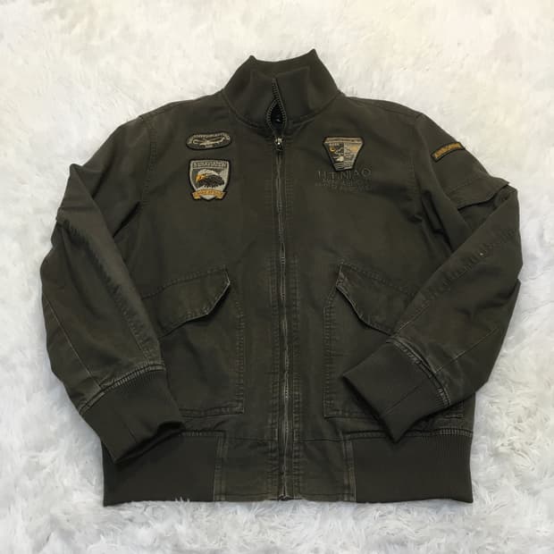 빈티지 브라운 더 이글 미군 점퍼 y2k 스트릿 갸루 펑키 일본빈티지