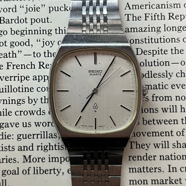 빈티지 세이코 쿼츠 7830-5020