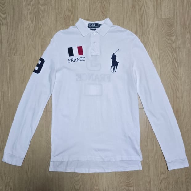 폴로 빅포니 프랑스 치프키프 화이트 긴팔 카라티 M