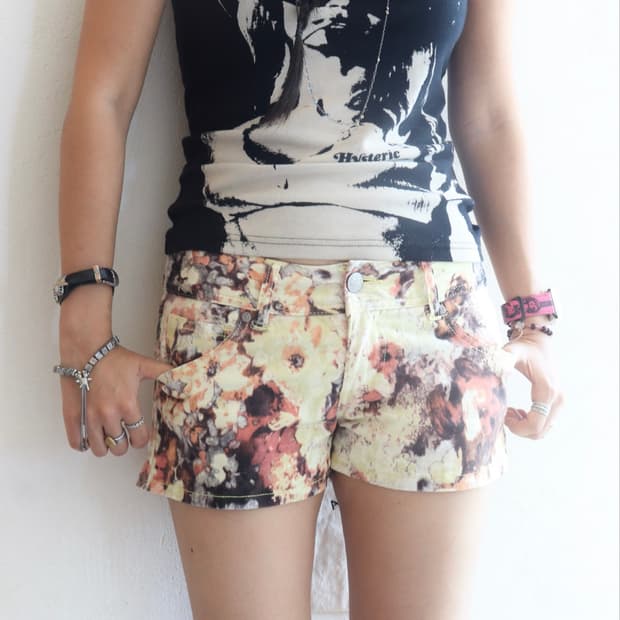 Vintage Blury Floral Shorts