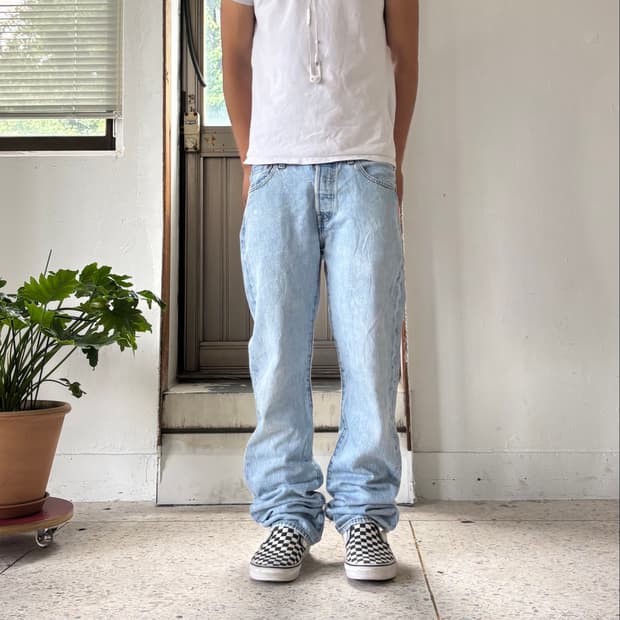 Levi’s 501 아이스 워시 스트레이트 데님 팬츠