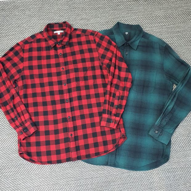 유니클로 춘추 셔츠 남자105 (2벌가격)