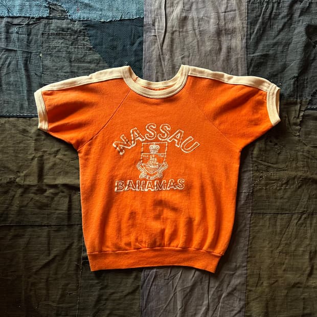 60s USA Vintage Half Sweat Shirt