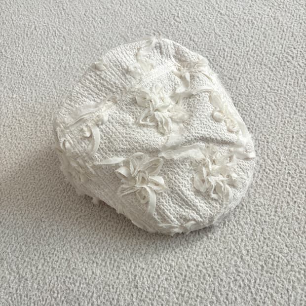 포에지담 코사지 플랫 캡 헌팅캡 에그쉘