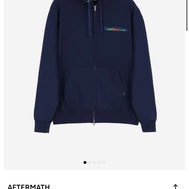 (L) 애프터매스 에르마노 집 후디 네이비 