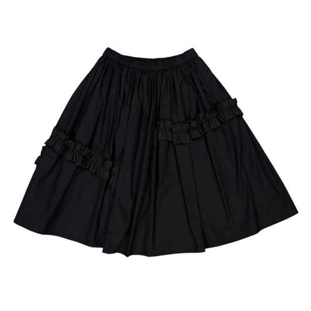 alloy ruffle skirt black