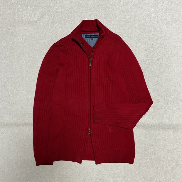 타미힐피거 니트 집업