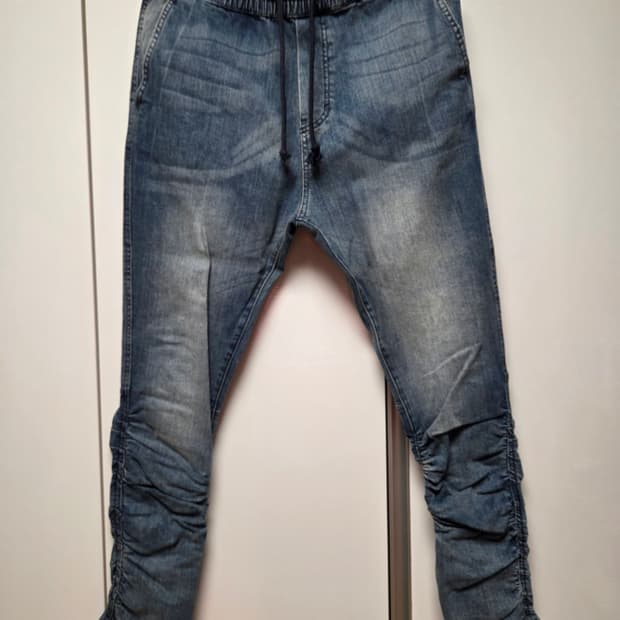 H&M 디바이디드 셔링 데님 조거팬츠 32사이즈