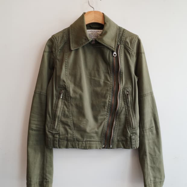 G.O.A 더블 집업 라이더 자켓 