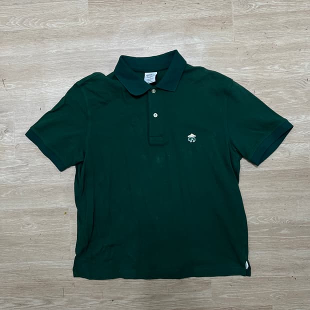 브룩스브라더스 자수로고 피케 PK 반팔 카라티 [그린] M/95