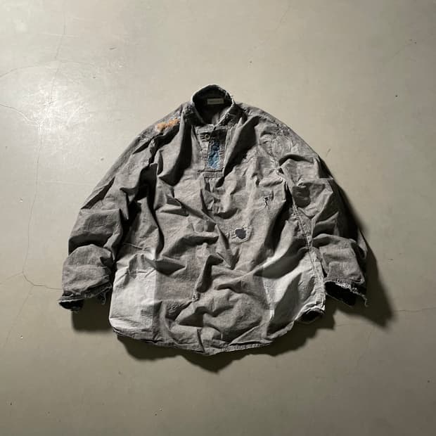 KZ ATELIER Dyed Distressed Pullover