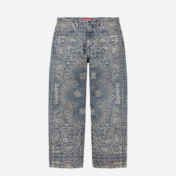 슈프림 반다나 데님 팬츠 