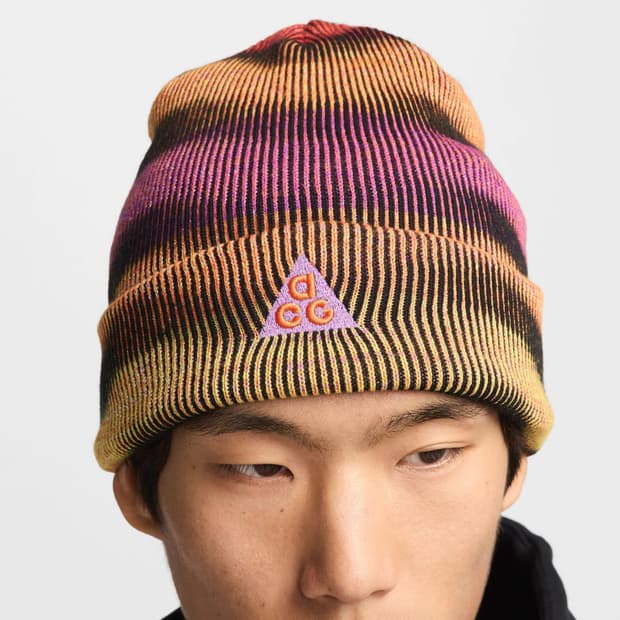 나이키 피크 ACG비니 세이프티 오렌지 볼드 베리