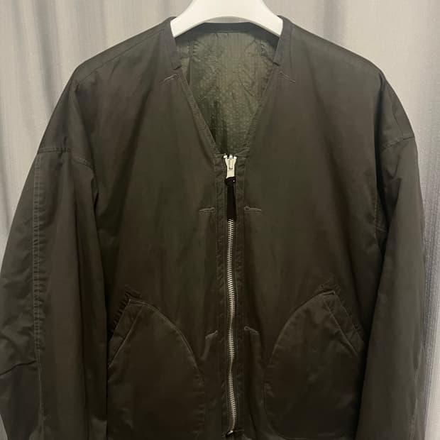 [4] 24FW 폴리테루 라이너 유즈드 올리브 + 퀄티드 그린