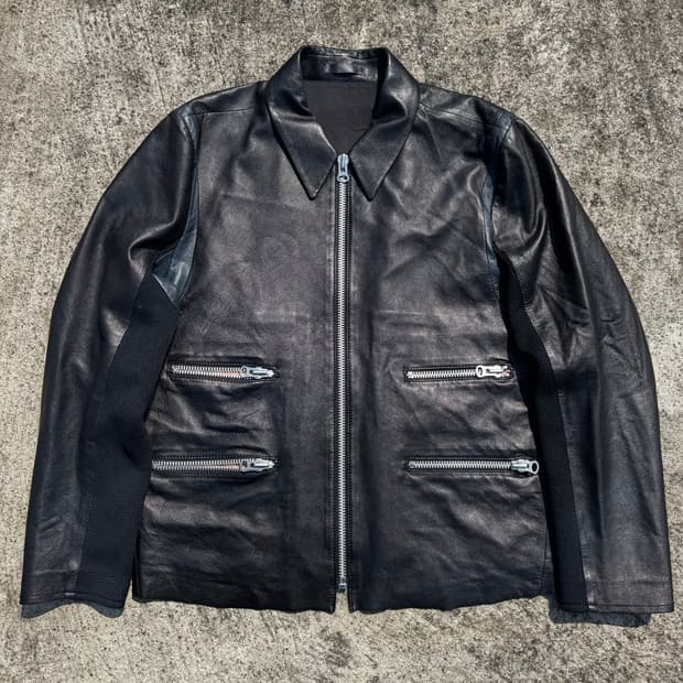 [L] Paul Smith 샘플 폴스미스 4포켓 레더 자켓