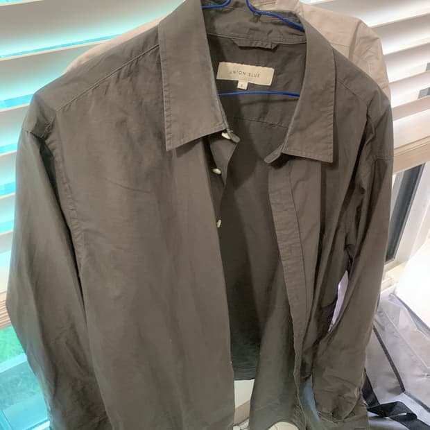 유니온블루 editor shirt S gray graphite 일괄