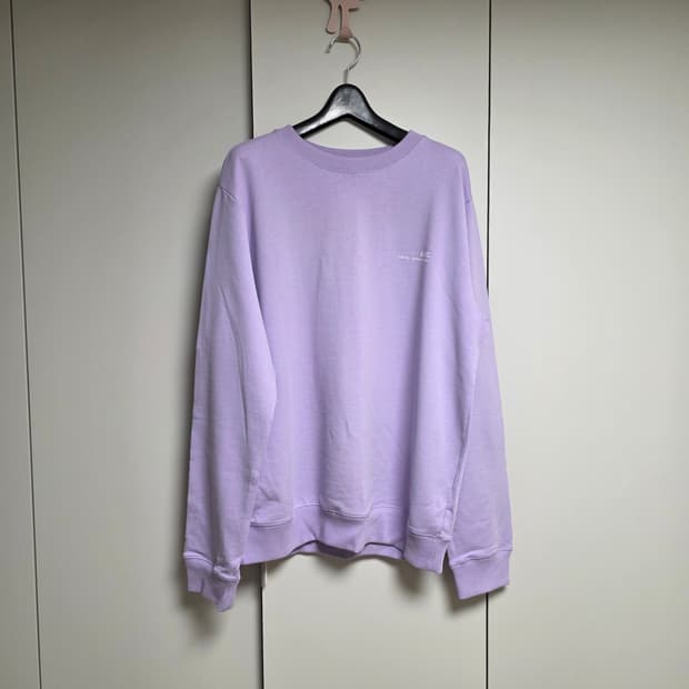 아페쎄 라벤더 컬러 맨투맨 XL 새상품