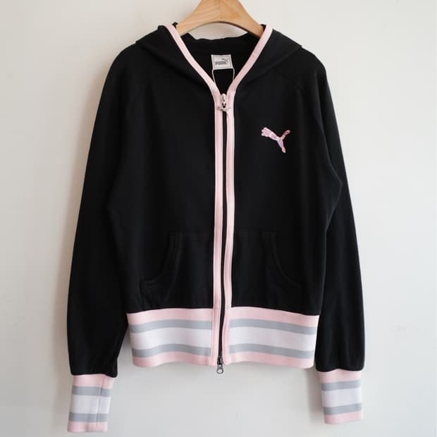 PUMA 푸마 스팽글 투웨이 집업 후디