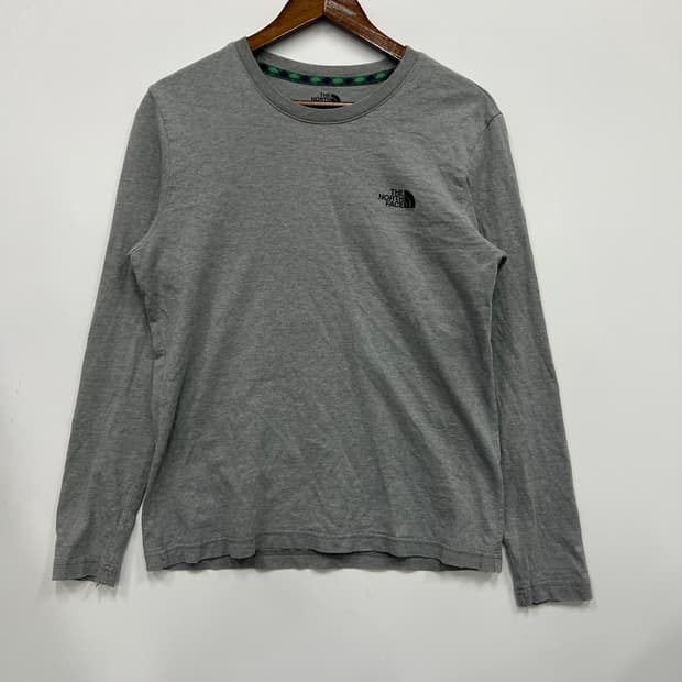 노스페이스 그레이 긴팔티