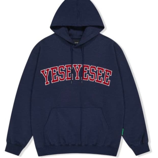 예스아이씨 네이비 후드티