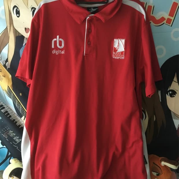 (Vin_) vintage wavesound red t-shirts