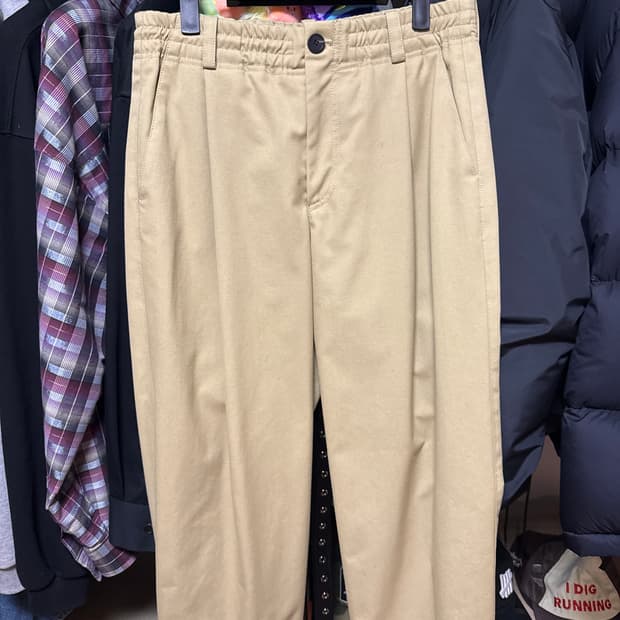 솔리드옴므 스냅 팬츠 베이지 48size