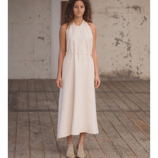 baserange APRON DRESS (WILD SILK)