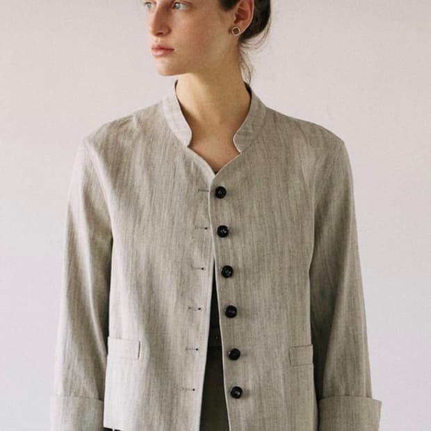 안젤로 비안코 Rue Button Jacket Black