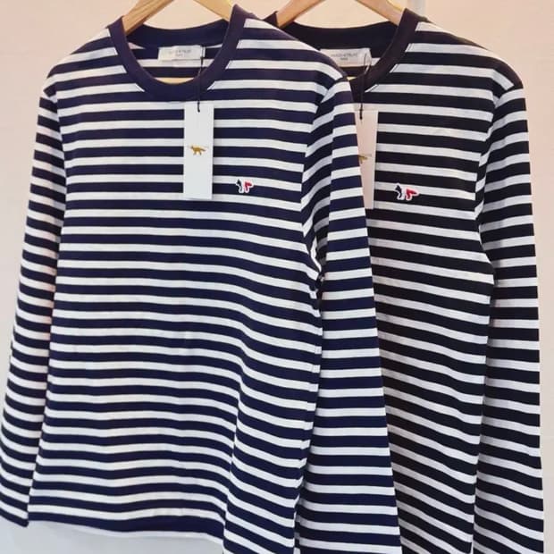 🔥[새상품/정품]🔥 메종키츠네 스트라이프 롱슬리브