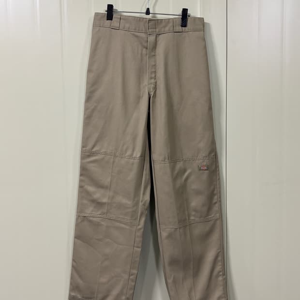 디키즈 더블니 루즈핏 카키 바지