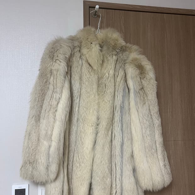 리얼 토끼퍼 퍼자켓