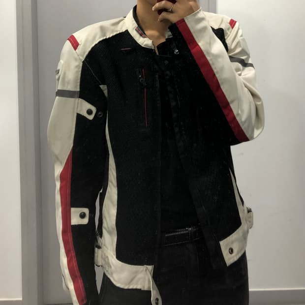 코미네 모토사이클 레이싱 라이더 바이커 자켓